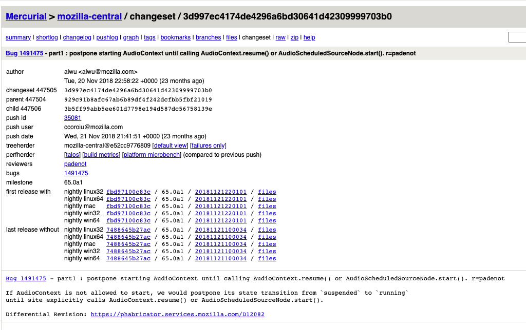A snippet from the mozilla commit that changed the auto play rules for audio.